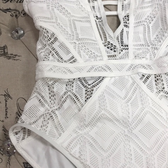 Becca Colorplay Crochet Plunge Swimsuit - Picture 5 of 6